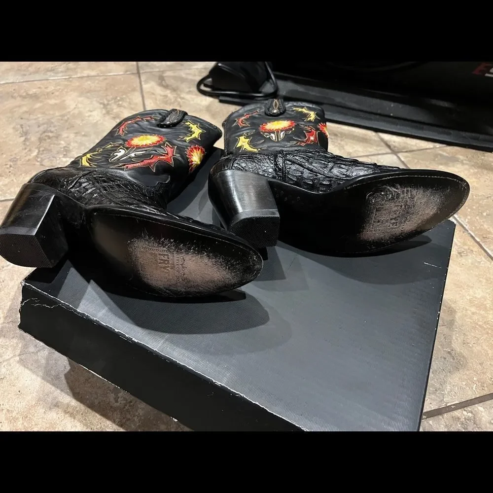 Frye-10- Fit like a 9–Hope Alligator Boots- Like 🆕 - Picture 8 of 9